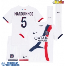 Paris Saint-Germain Marquinhos #5 Replica Away Minikit 2025-26 Short Sleeve (+ pants)